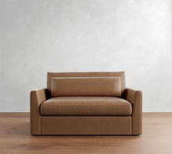Westwood Fin Arm Deep Seat Leather Sofa (65&quot;&ndash;125&quot;)