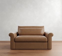 Westwood Roll Arm Deep Seat Leather Sofa (77&quot;&ndash;102&quot;)