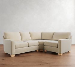 Buchanan Modern Square Arm 3-Piece Wedge Sectional (98&quot;)