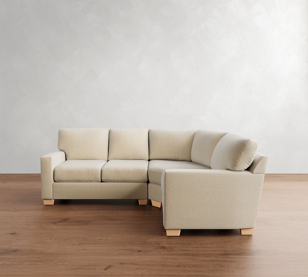 Buchanan Modern Square Arm 3-Piece Wedge Sectional (98&quot;)