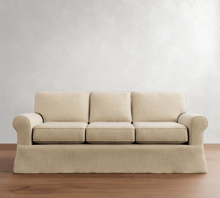 Buchanan Roll Arm Slipcovered Sleeper Sofa (73"–87")