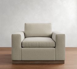 Dream Wide Arm Wood Base Chair
