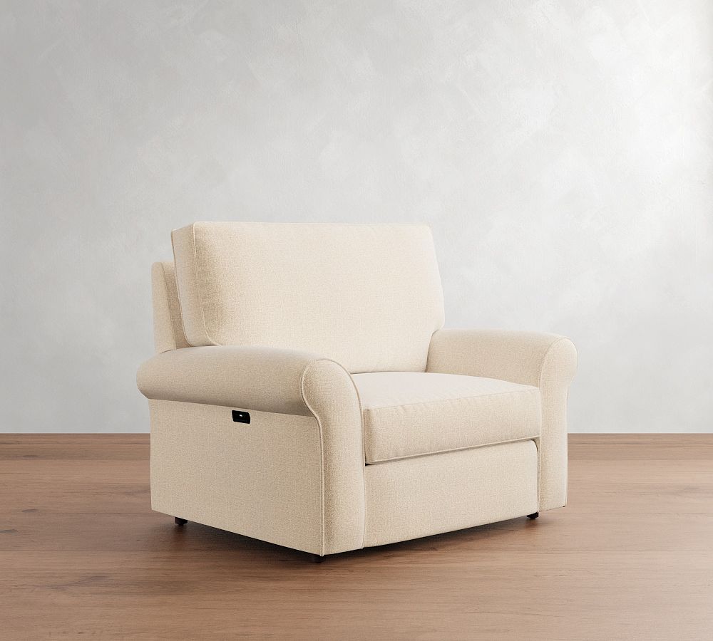 PB Comfort Roll Arm Power Recliner