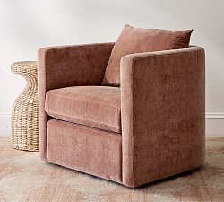 Ayden Barrel Arm Swivel Chair