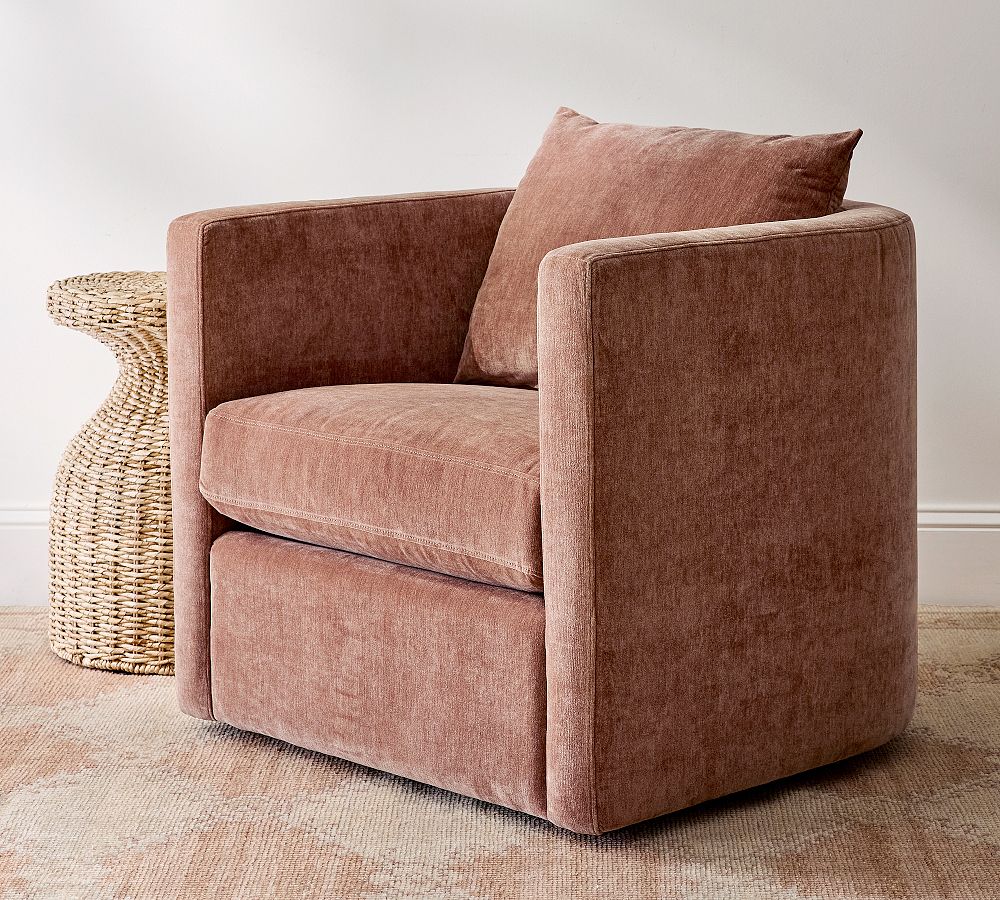 Ayden Barrel Arm Swivel Chair