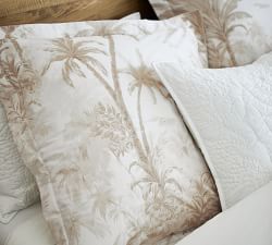 Open Box: Palm Toile Percale Sham