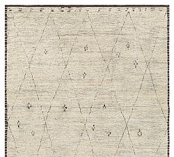 Open Box: Murthy Hand-Knotted Persian-Style Rug, Beige/Charcoal, 2' x 3'
