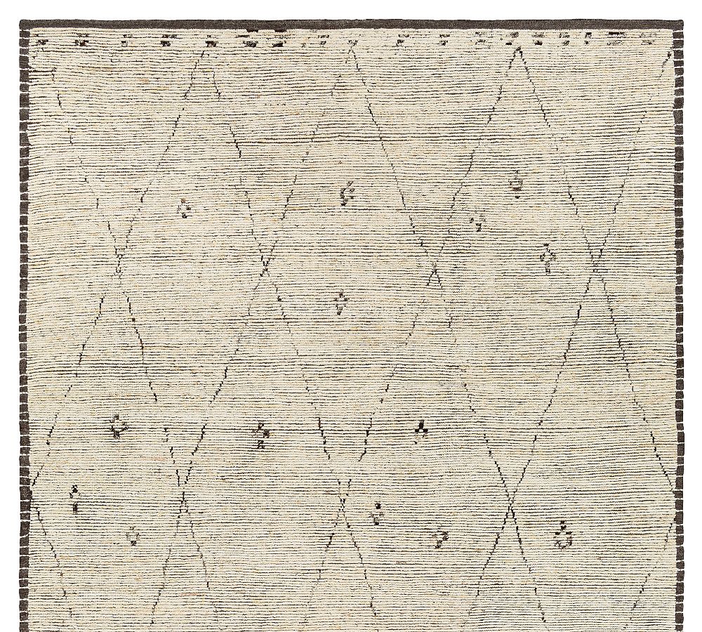Open Box: Murthy Hand-Knotted Persian-Style Rug, Beige/Charcoal, 2' x 3'