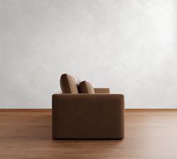 Westwood Fin Arm Deep Seat Leather Sofa (65&quot;&ndash;125&quot;)