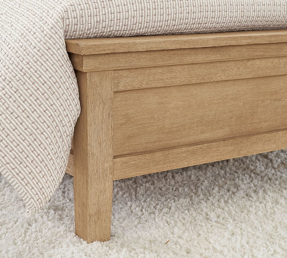 Farmhouse Platform Bed - Wooden Beds | Pottery Barn
