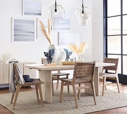 Fenton Woven Leather Dining Chair