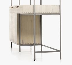 Graham Wall Desk With Drawer &amp; Bookcase (85&quot;)