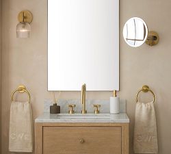 Cooper Ribbed Glass Sconce (9&quot;)