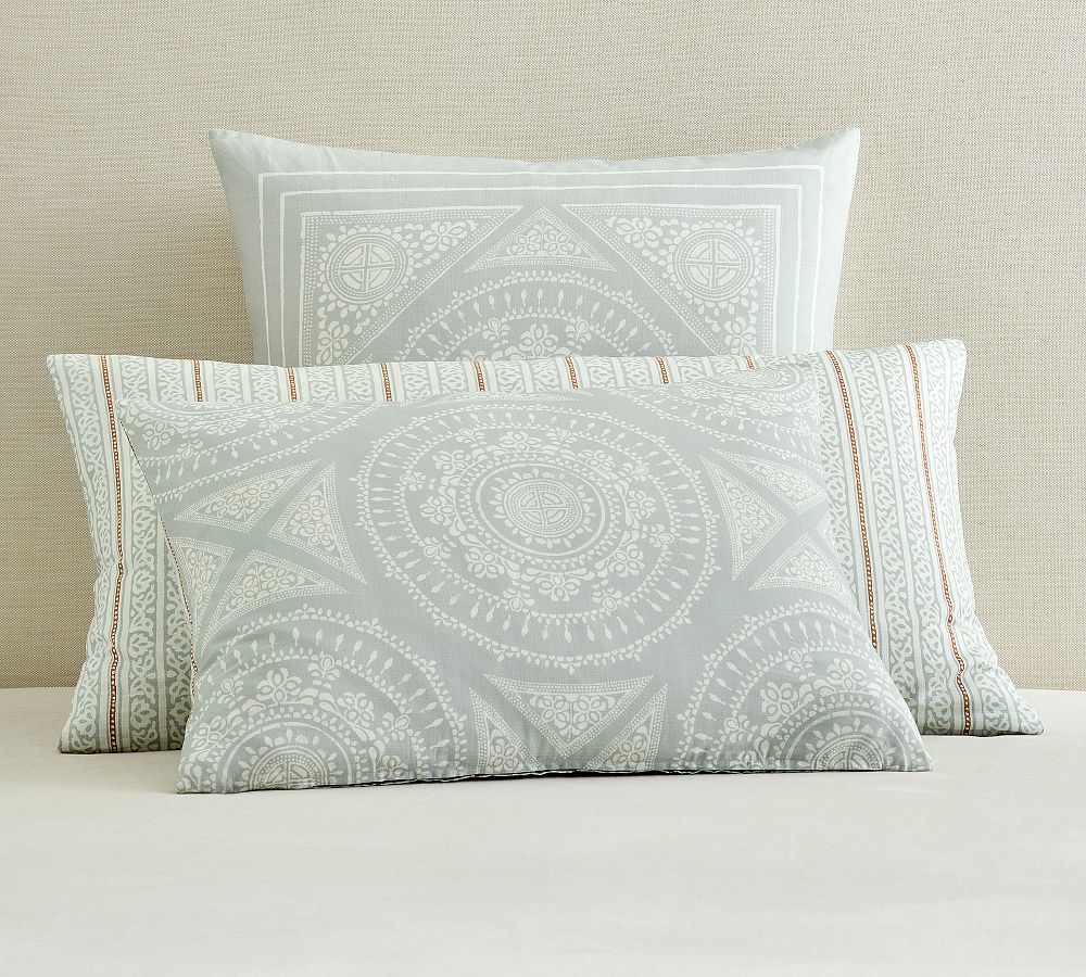 Dot Medallion Reversible Duvet Shams