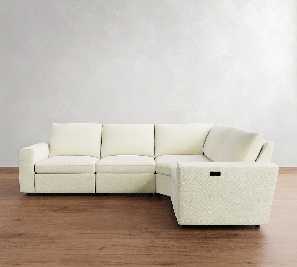 Dream Wide Arm Power Reclining Reversible Wedge Sectional - Storage Available (122&quot;-134&quot;)