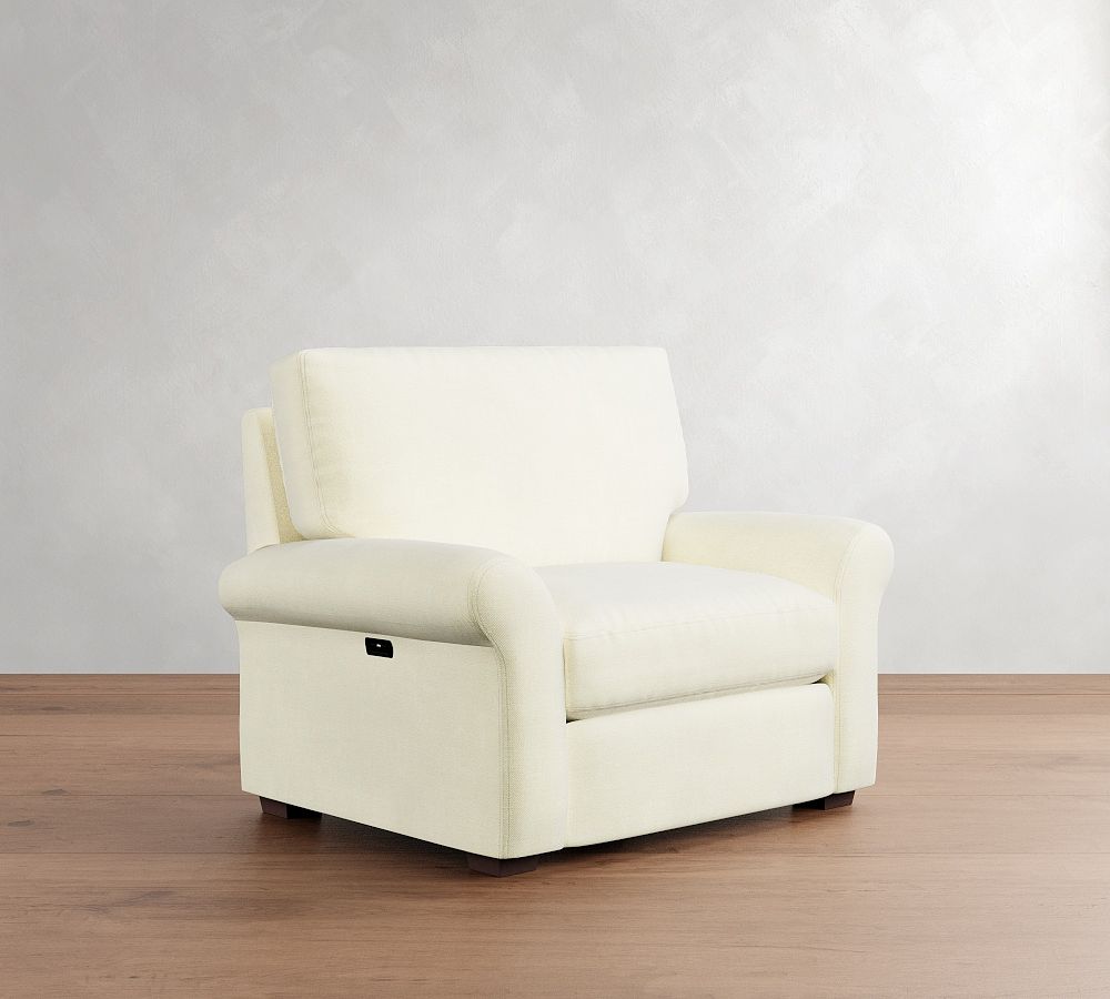 PB Comfort Modern Roll Arm Power Recliner