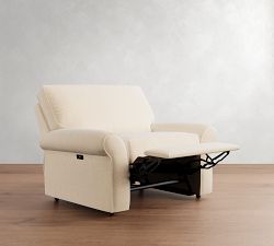 PB Comfort Roll Arm Power Recliner