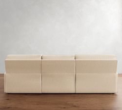 PB Comfort Square Arm Power Reclining Chaise Sectional - Storage Available (111&quot;-124&quot;)