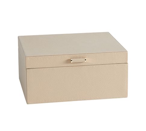 Quinn Leather Jewelry Box - Medium - 10"W x 8.75"H