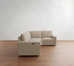 Westwood Square Arm Power Reclining Reversible Wedge Sectional - Storage Available (119&quot;-131&quot;)
