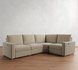 Westwood Square Arm Power Reclining Reversible Wedge Sectional - Storage Available (119&quot;-131&quot;)