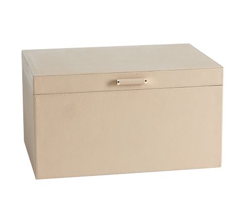 Quinn Leather Jewelry Box - Large - 13"W x 9.25"H