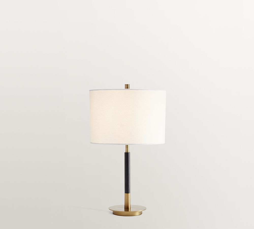 Open Box: Reese Metal 17" Table Lamp, Tumbled Brass, Small