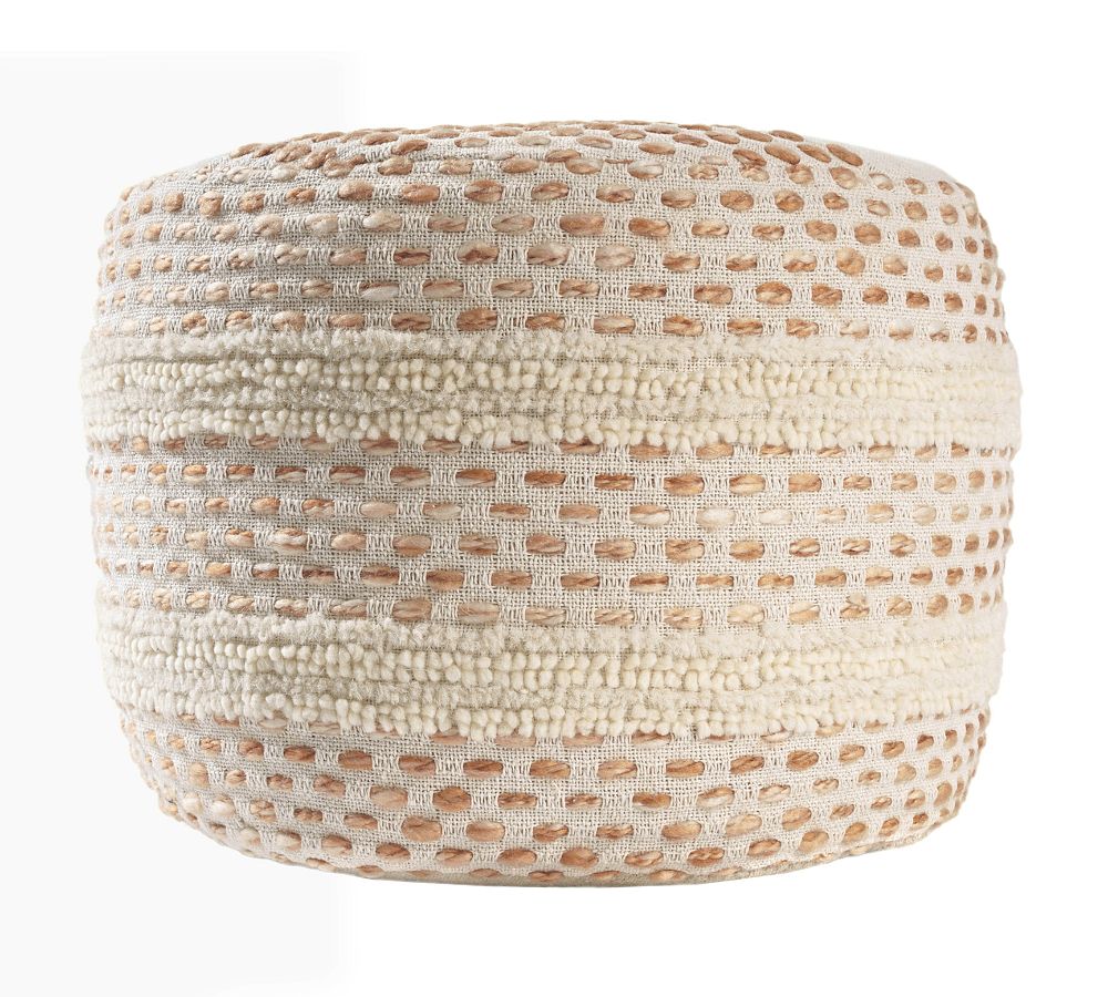 Adobe/Ivory Pouf
