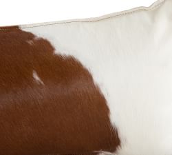 Jabari Pieced Cowhide Lumbar Pillow