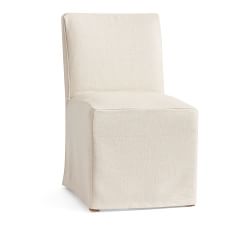 Classic Long Slipcovered Dining Chair