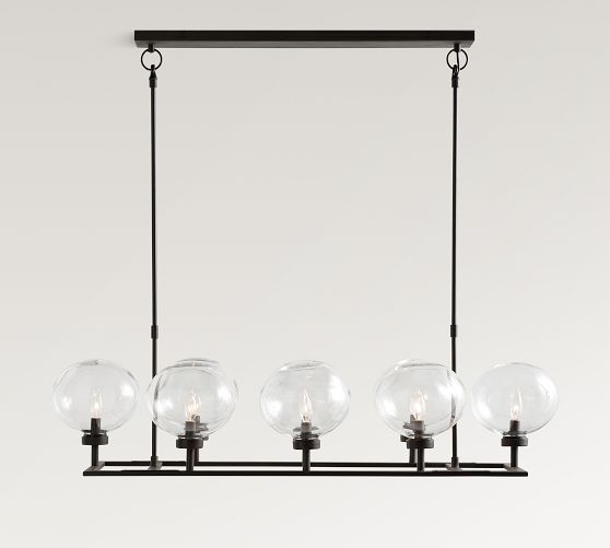 Maisie Glass Globe Chandelier (53")