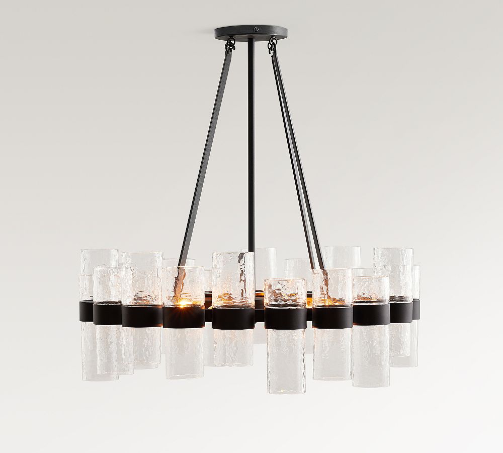 Penni Recycled Glass Chandelier (24&quot;)