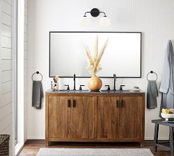 Reagan Milk Double Globe Sconce (17&quot;)