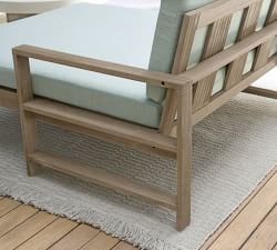 Indio Eucalyptus 3-Piece U-Shaped Double Chaise Outdoor Sectional (140&quot;)