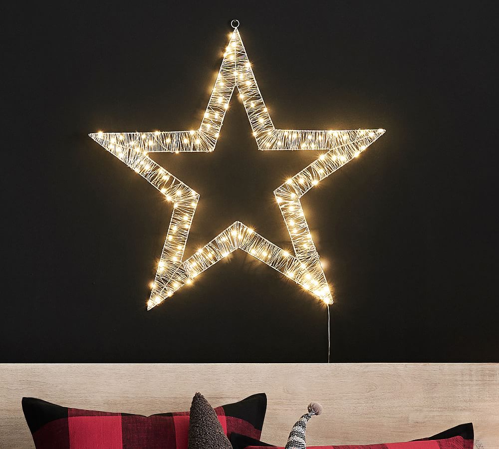 Lit Star Wall Art - 36&quot;