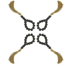 Beaded Tassel Napkin Ring, Set of 4