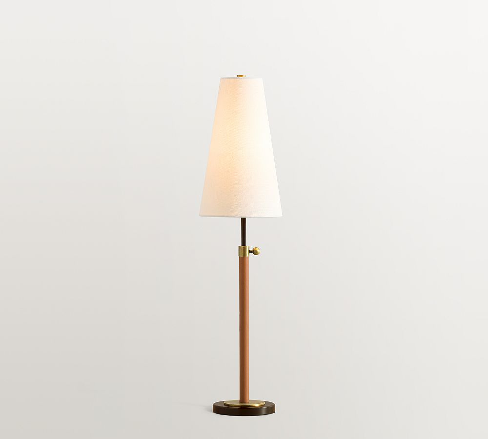Harrison Leather Wrapped Table Lamp (17&quot;)