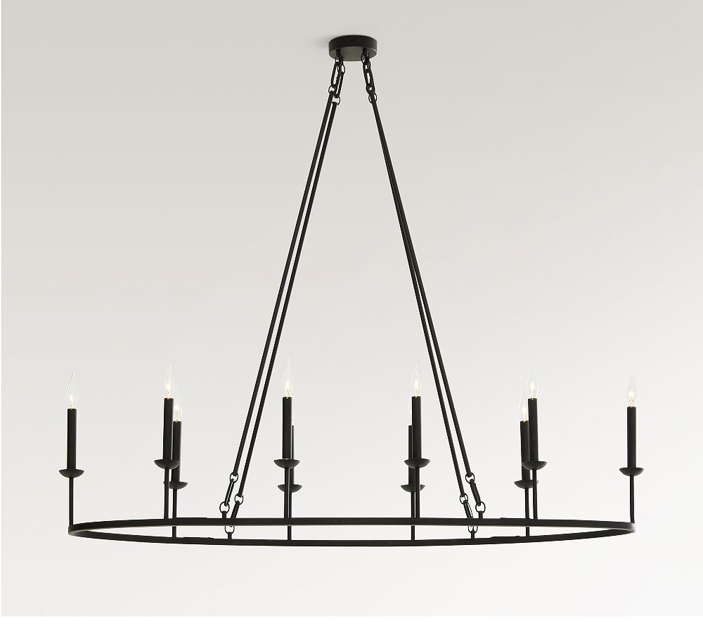 Remington Iron Oval Chandelier (61&quot;)