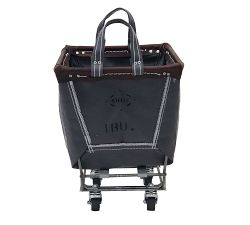 Small Rectangle Canvas Laundry Basket with Wheels