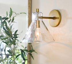 Bridget Petite Recycled Glass Flared Sconce (8&quot;)