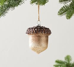 Mercury Glass Woodland Ornaments