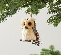 Mercury Glass Woodland Ornaments