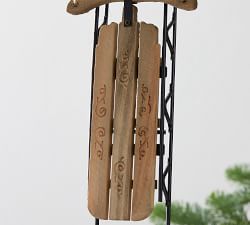 Wooden Winter Sports Ornaments