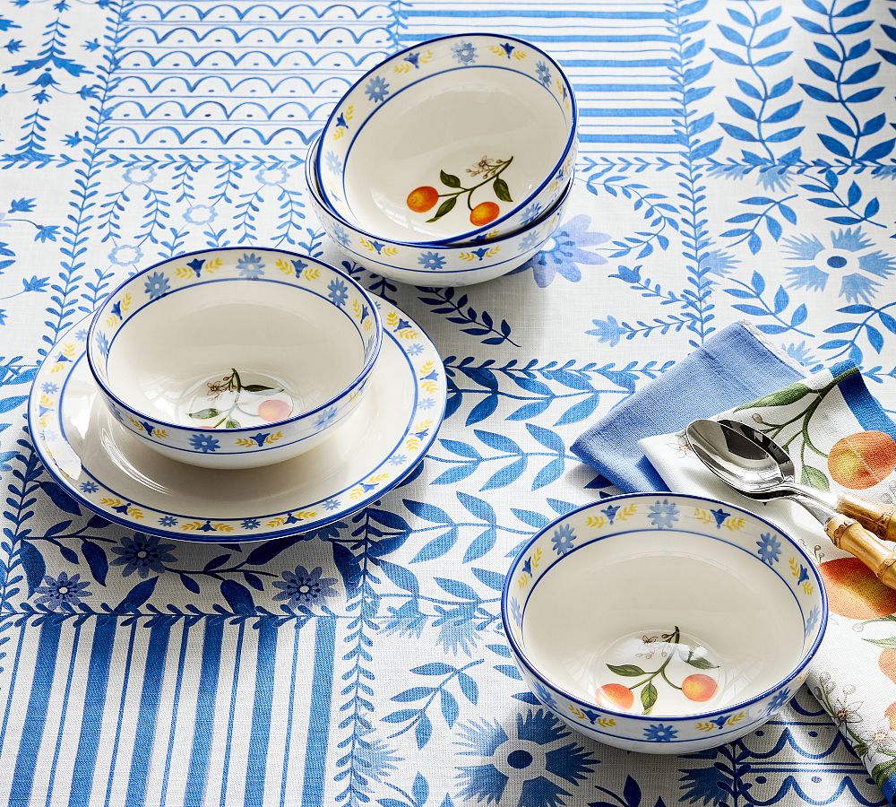 Mark D. Sikes Valencia Vine Soup Bowls - Set of 4