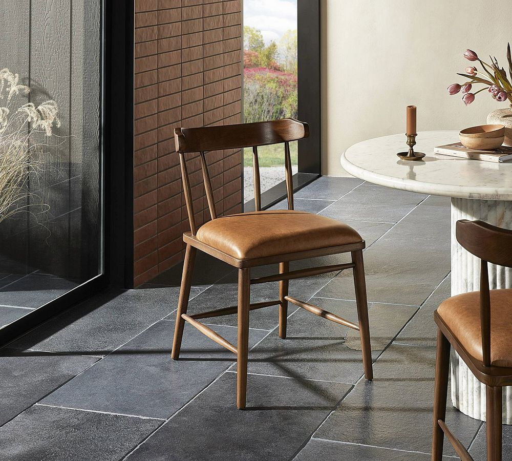 Lune Leather Dining Chair