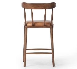 Lune Leather Stool