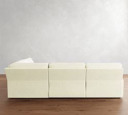PB Comfort Modern Square Arm Power Reclining Reversible Wedge Sectional - Storage Available (119&quot;-133&quot;)