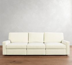 PB Comfort Modern Square Arm Power Reclining Sofa - Storage Available (78&quot;-135&quot;)