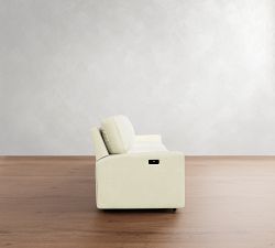PB Comfort Modern Square Arm Power Reclining Sofa - Storage Available (78&quot;-135&quot;)