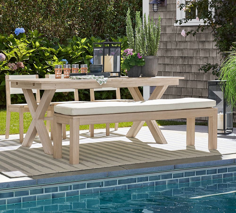 Indio Eucalyptus Outdoor Dining Bench (73&quot;)
